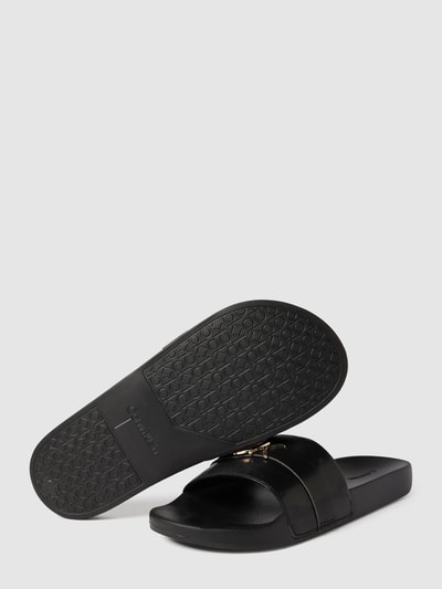 Calvin Klein Underwear Slides mit Brand-Applikation Black 5