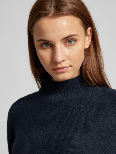 OPUS Gebreide pullover met turtleneck, model 'Panwerp' Marineblauw - 3