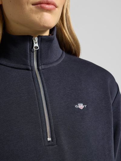 GANT Sweatshirt mit Baumwoll-Anteil Marine 3