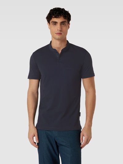 ARMANI EXCHANGE T-shirt ze stójką Granatowy 4