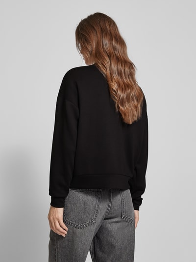 Vila Sweatshirt mit Statement-Print Modell 'SIFFI BOUG' Black 5