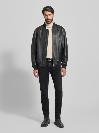 bugatti Regular Fit Jeans mit Eingrifftaschen Anthrazit 1