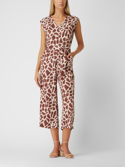 More u0026 More Jumpsuit mit Animal-Print (cognac) online kaufen