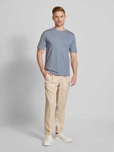 Drykorn T-Shirt im unifarbenen Design Modell 'RAPHAEL' Blau 1