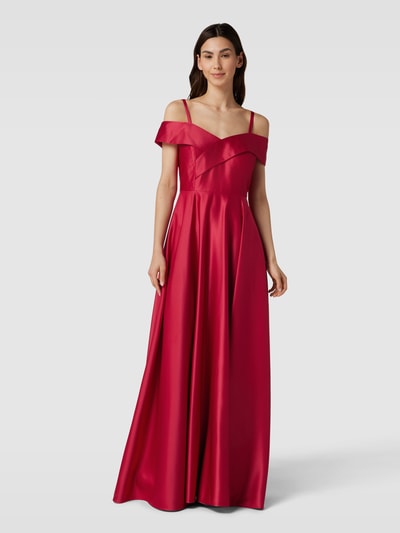 Christian Berg Cocktail Abendkleid im Off-Shoulder-Look Fuchsia Melange 4