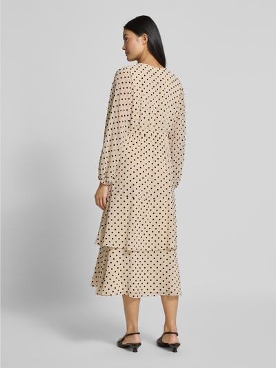 comma Midikleid mit V-Ausschnitt Offwhite 5