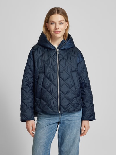 Marc O'Polo Relaxed Fit Steppjacke im Cape-Stil Marine 4