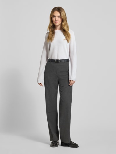 Rich & Royal Glanzende gebreide pullover van wolmix Zilver - 1