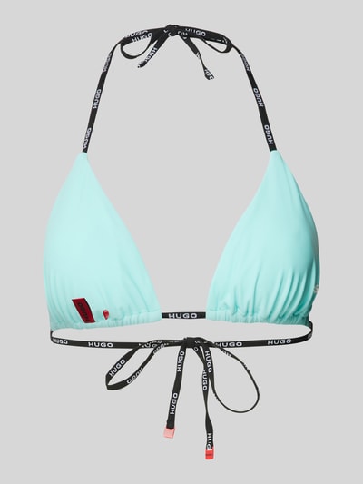 HUGO Bikini-Oberteil in Triangel-Form Modell 'PURE' Blau 3