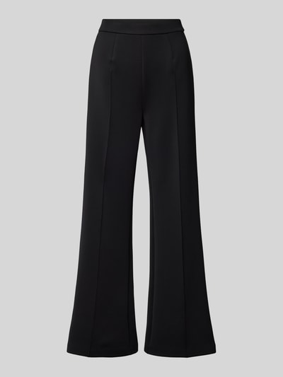 Calvin Klein Womenswear Wide leg stoffen broek met vaste persplooien Zwart - 1