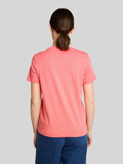 Tom Tailor Regular Fit T-Shirt mit Logo Print Pink 5