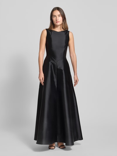 Swing Sukienka wieczorowa z dekoltem w łódkę Czarny 4