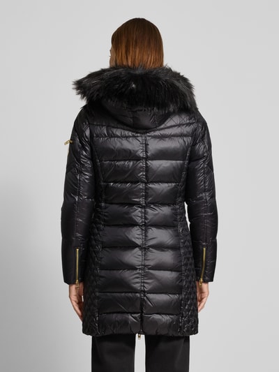 ROCKANDBLUE Slim fit lange donsjas met tweewegritssluiting model 'Ciara' Zwart - 5