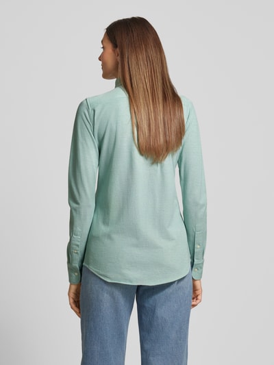 Polo Ralph Lauren Regular fit overhemdblouse met labelstitching Groen - 5