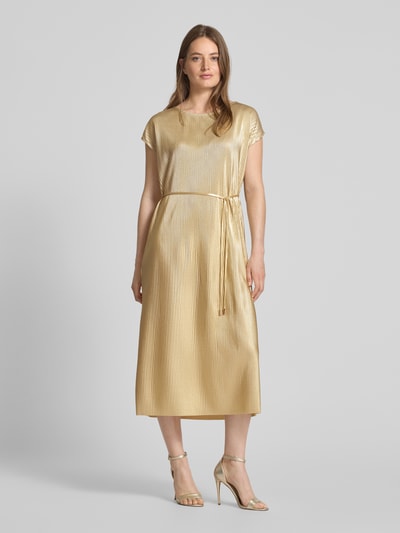 B.Young Midikleid mit Rundhalsausschnitt Modell 'PILLE' Gold 4