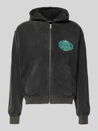 Don´t Waste Culture Sweatjack met motiefprint, model 'Ulric' Antraciet - 2