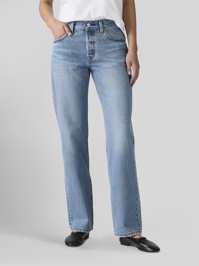 Levi's® 300 relaxed fit jeans van puur katoen in 5-pocketmodel Lichtblauw - 4