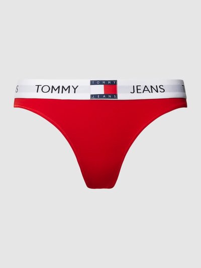 TOMMY HILFIGER String mit elastischem Logo-Bund Modell 'HERITAGE' Rot 1