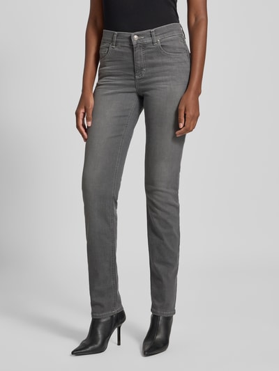 ANGELS Jeansy o kroju regular fit z 5 kieszeniami model ‘CICI 34’ Grafitowy 4