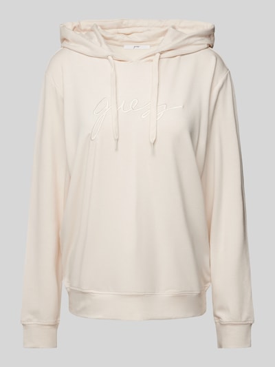 Guess Oversized Hoodie mit Tunnelzug Modell 'LUCIA' Beige 2