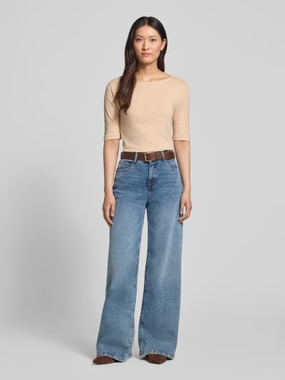 Christian Berg Woman T-Shirt mit U-Boot-Ausschnitt Mud 1
