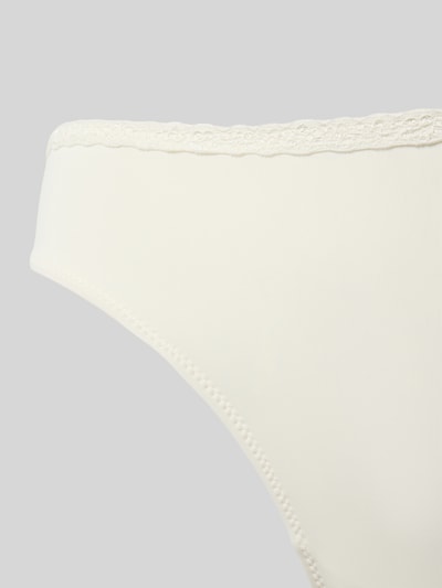 Skiny Slim fit bikinibroekje met logoprint, model 'Element' Offwhite - 2