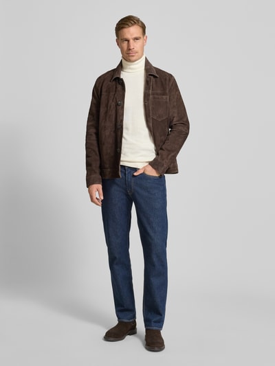 Tommy Hilfiger Regular Fit Rollkragenpullover aus Baumwoll-Kaschmir-Mix Offwhite 1