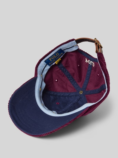 Polo Ralph Lauren Cap aus Cord mit Label-Stitching Bordeaux 2