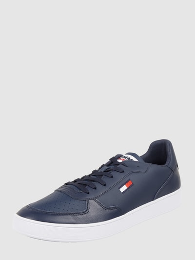 Tommy Jeans Sneaker aus Leder Dunkelblau 1