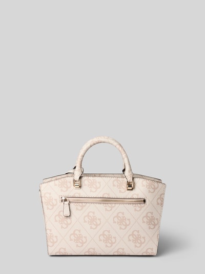 Guess Handtasche mit Label-Anhänger Modell 'QUEENSLAND' Weiss 4