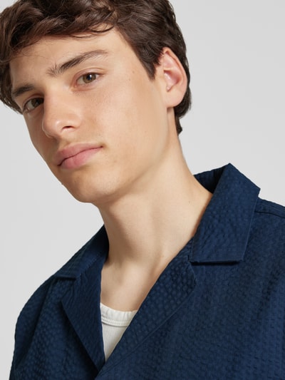 Only & Sons Freizeithemd mit Brusttasche Modell 'EYE' Marine 3