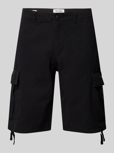 Jack & Jones Regular Fit Cargoshorts mit Gürtelschlaufen Modell 'COLE' Black 2