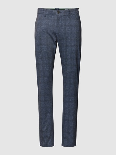 MCNEAL Slim fit broek met glencheck-motief Marineblauw - 2