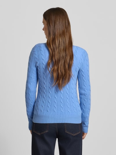 Polo Ralph Lauren Gebreide pullover met kasjmier, model 'KIMBERLY' Bleu - 5