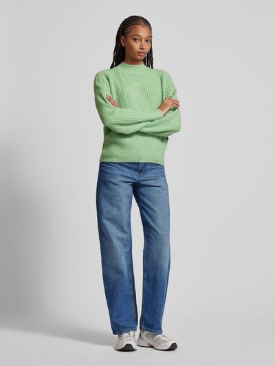 Pepe Jeans Gebreide pullover met turtleneck, model 'IRMA' Rietgroen - 1