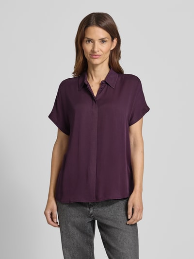 Armedangels Relaxed Fit Bluse aus reiner Viskose Violett 4