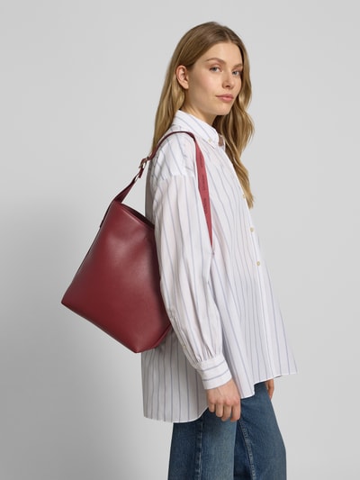 HUGO Shopper in leerlook, model 'BEL 2.0_BUCKET' Donkerrood - 1