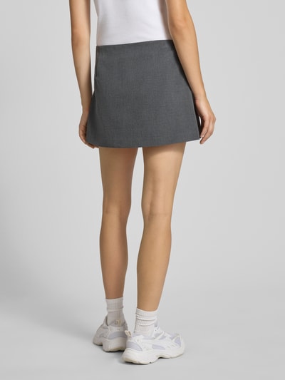 Only Uitlopende skort met viscose, model 'MELANIE' Antraciet gemêleerd - 5