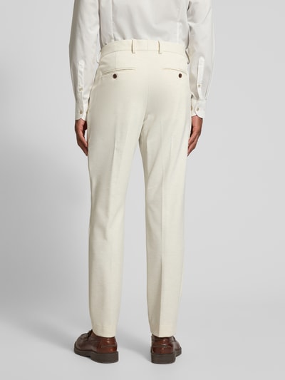 SELECTED HOMME Slim fit pantalon met structuurmotief, model 'AITOR' Offwhite - 5
