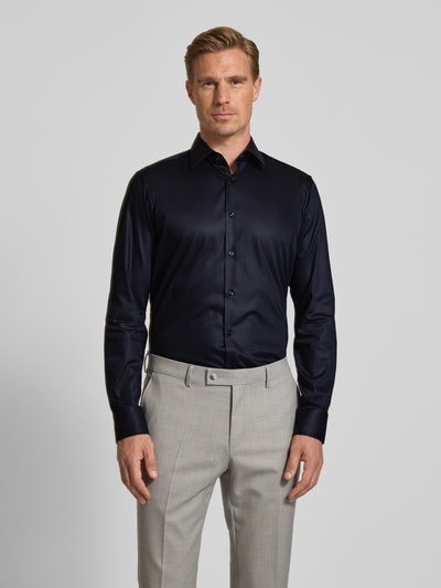 BOSS Regular Fit Businesshemd aus reiner Baumwolle Marine 4