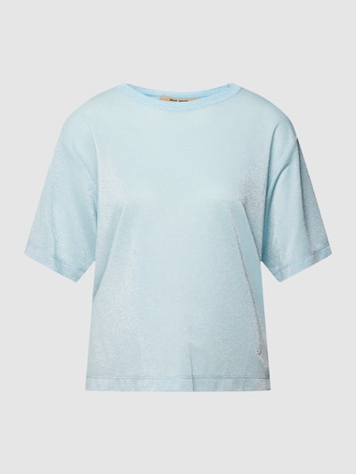 MOS MOSH T-Shirt mit Effektgarn Modell 'Kit' Hellblau 2