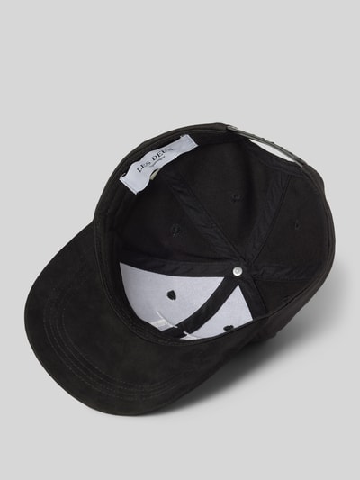 Les Deux Basecap mit Label-Stitching Black 2