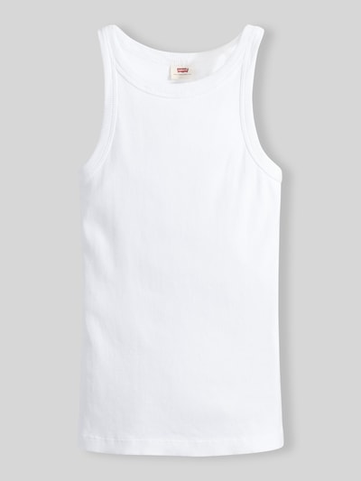 Levi's® Top o kroju slim fit z prążkowanej dzianiny Biały 2