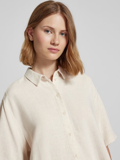 Jake*s Casual Overhemdblouse met 3/4-mouwen Beige - 3