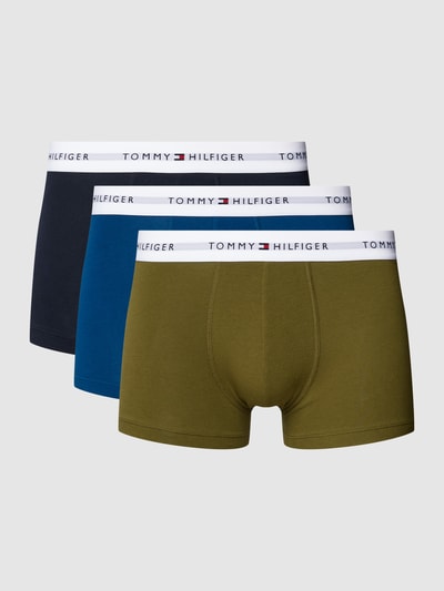 Tommy Hilfiger Trunks mit Label-Stitching im 3er-Pack Oliv 1