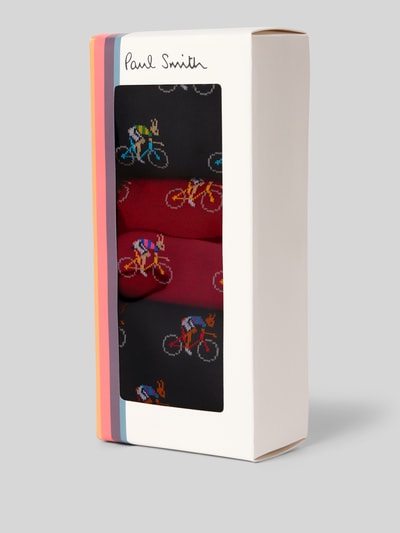 PAUL SMITH Socken im 3er-Pack mit gerippten Bündchen Marine 3