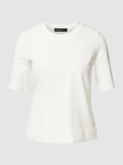 Marc Cain T-shirt met labelapplicatie Offwhite - 2