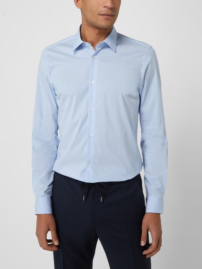 Joop! Slim Fit Slim fit zakelijk overhemd van popeline Bleu - 4