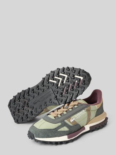 Lacoste Sneaker mit Echtlederbesatz Modell 'Elite Active' Khaki 4