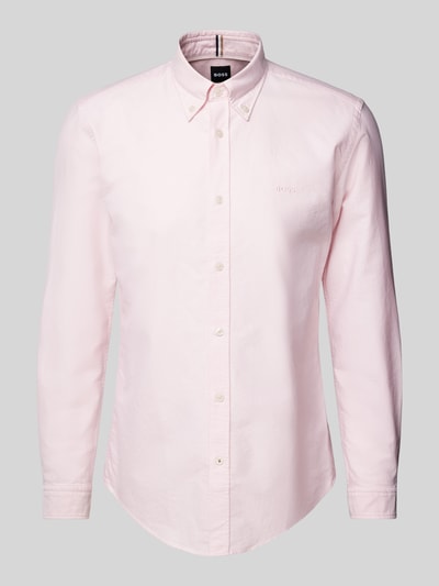 BOSS Regular Fit Business-Hemd mit Button-Down-Kragen Modell 'Roan' Rosa 2